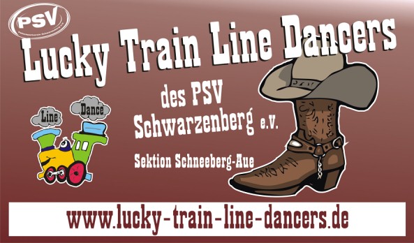 Lucky Train Line Dancers - Logo